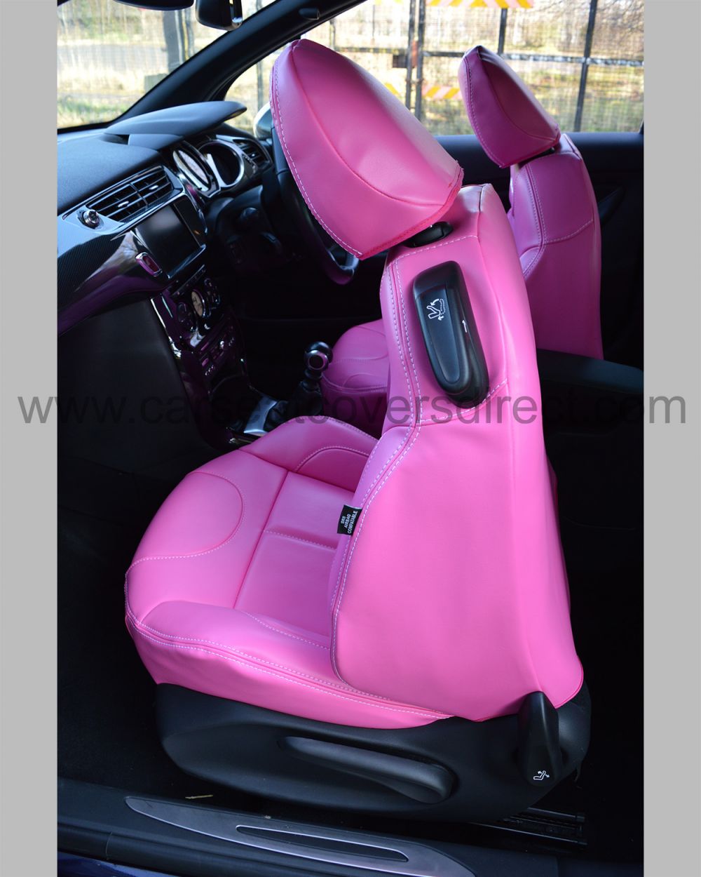 Pink leather car seat covers hotsell