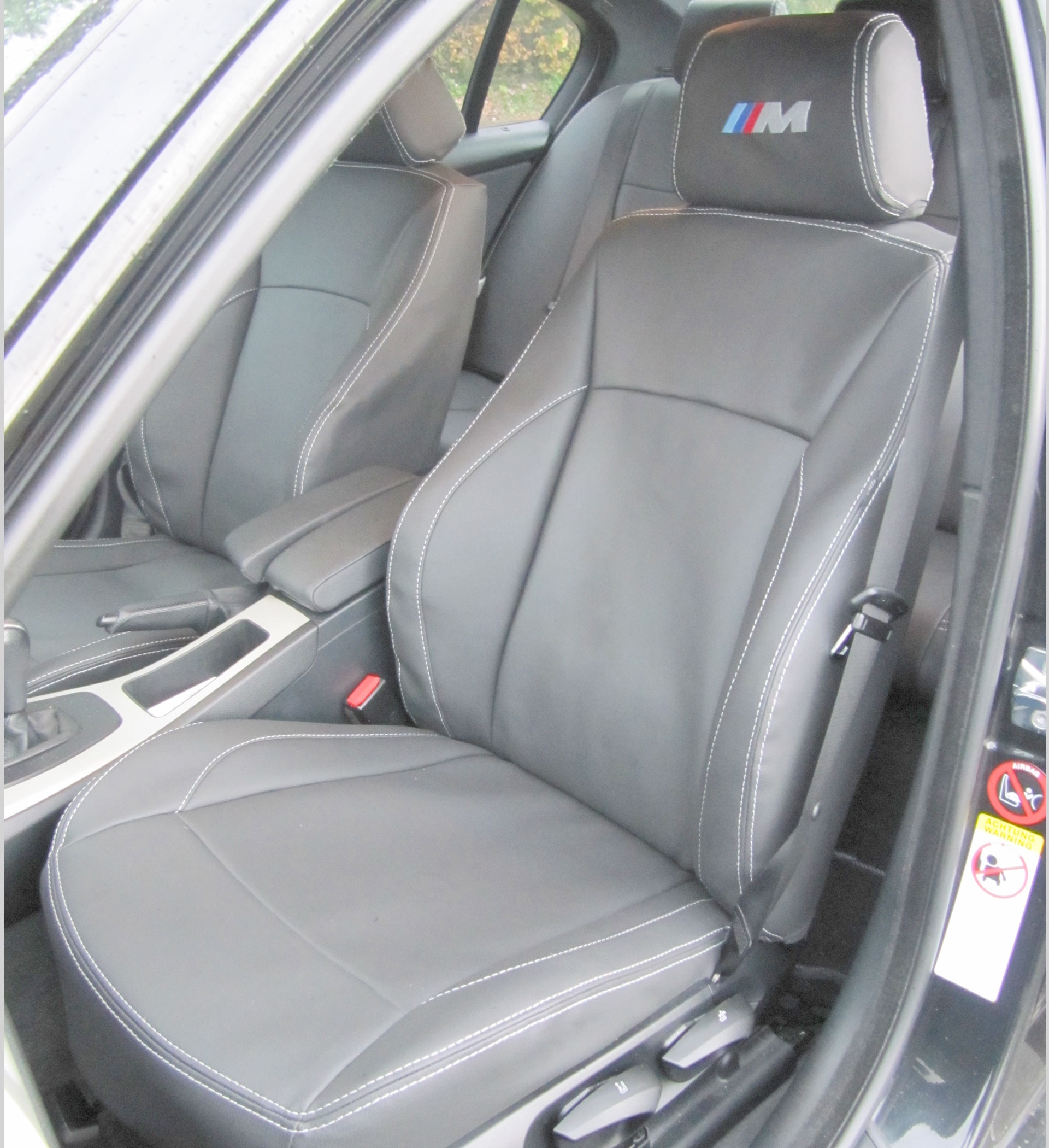 Vauxhall Vivaro Leather Look Double Cab Seat Covers - Charcoal
