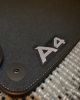 A4 Logo on mats close up