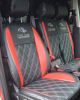 Ford Transit Connect Black & Red Seat Covers