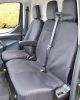 Ford Transit Tipper Extra Heavy Duty Black Seat Covers 2014 - Present